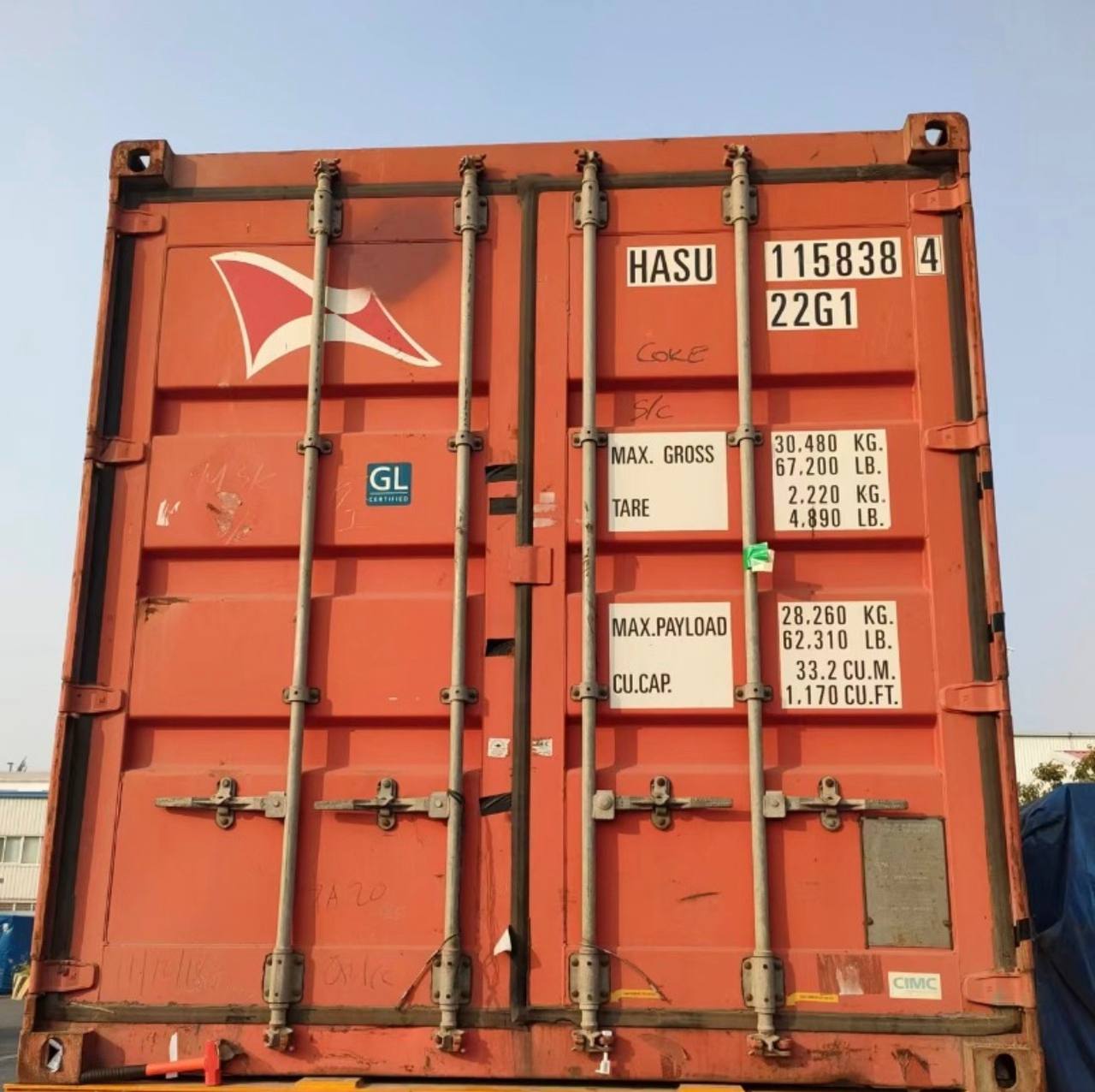 Glass stacked for shipping